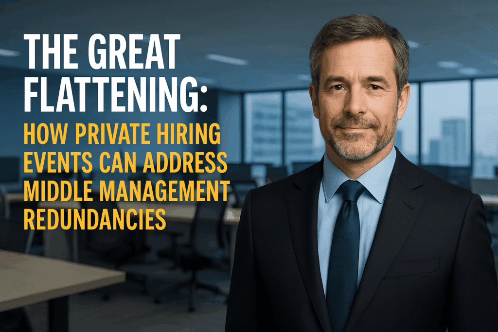 The great flattening how private hiring events address middle management redundancies